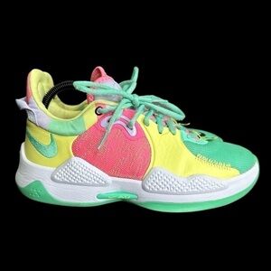Nike PG 5 Daughters Green Glow Basketball Shoes Mens Size: 8